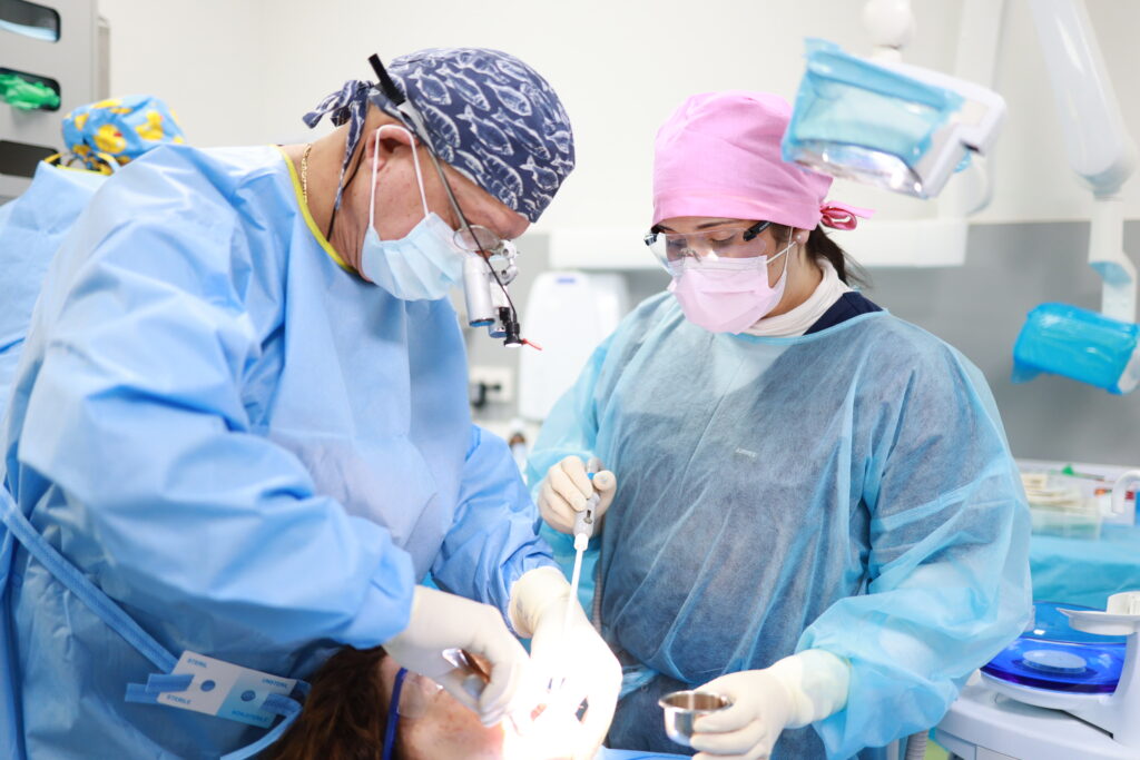 wollongong implant dentist performing all on 4 dental implants