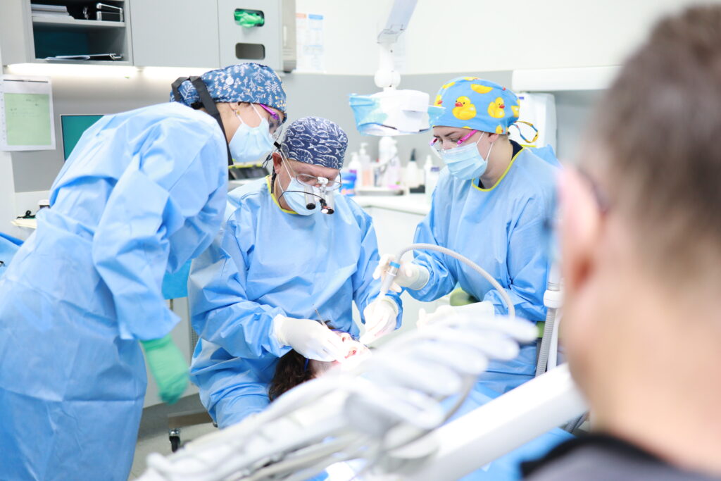 wollongong implant dentist performing all on 4 dental implants